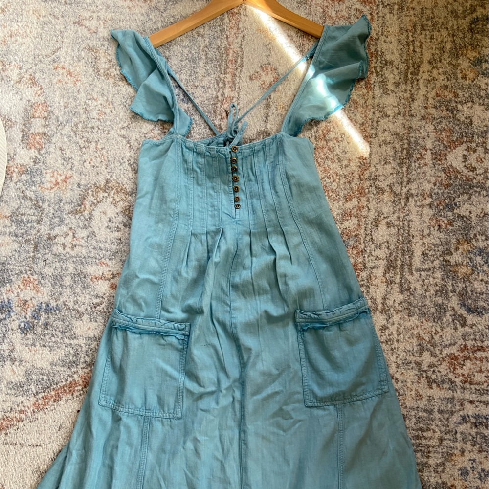 Anthropologie Pilcro Flutter Sleeve Midi Dress
